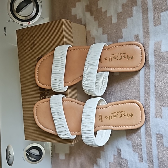 Size 8 Mariella slides. Only wore twice. Guc - Picture 1 of 5